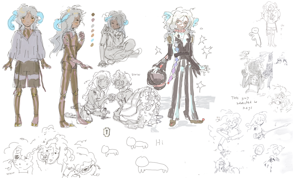 Concept art for a personal comic, 2023 Lot of these